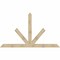 Ekena Millwork Saratoga Rough Sawn Timber Gable Bracket, Douglas Fir, 108"W x 63"H x 6"D x 6"F, 14/12 Pitch GBW108X63X0606SAR00RDF - alternate 1